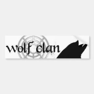 Pegatina Para Coche bumpersticer del clan del lobo