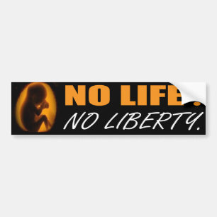 Pegatina Para Coche Bumpersticker antiabortista