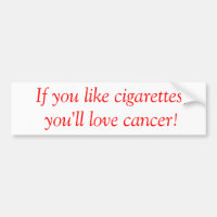 Bumpersticker antifumador