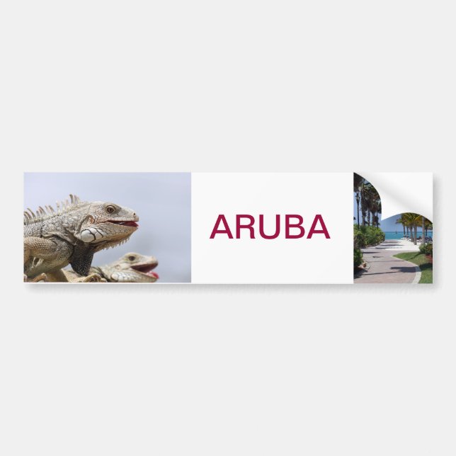 Pegatina Para Coche bumpersticker Aruba (Frente)