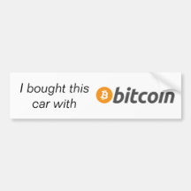 Bumpersticker - compré este coche con Bitcoin