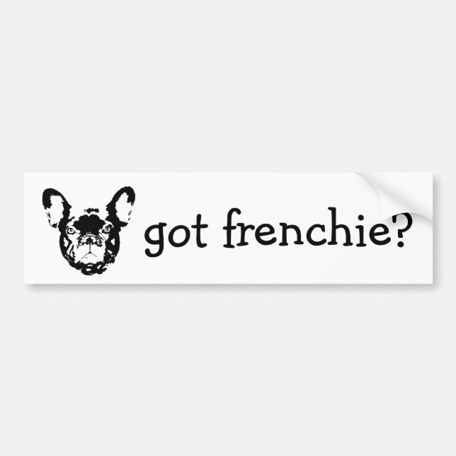 Pegatina Para Coche bumpersticker conseguido del frenchie (Frente)