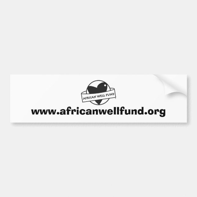 Pegatina Para Coche Bumpersticker de AWF (Frente)