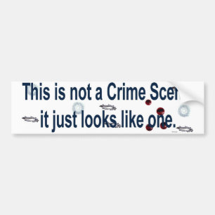 Pegatina Para Coche bumpersticker de la escena del crimen
