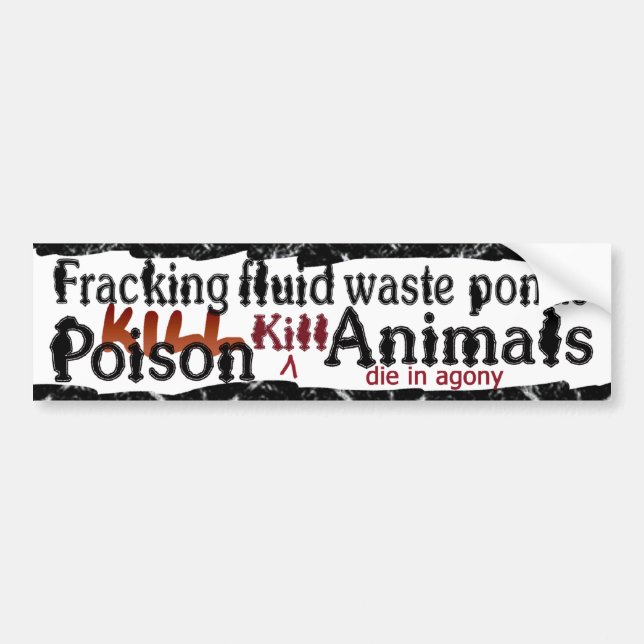 Pegatina Para Coche bumpersticker de la matanza de las charcas (Frente)