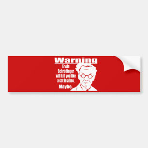 Pegatina Para Coche Bumpersticker de Schrodinger