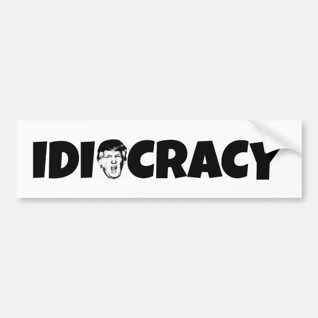 Pegatina Para Coche Bumpersticker del Anti-Triunfo (Frente)