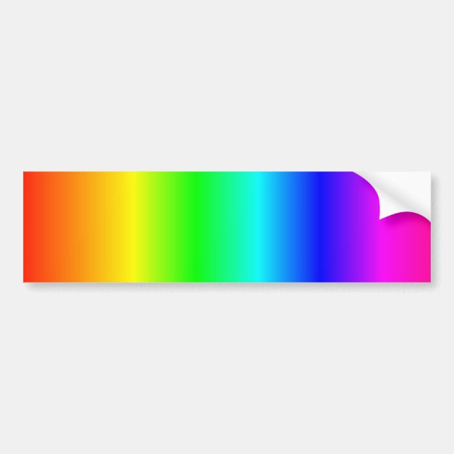 Pegatina Para Coche Bumpersticker del arco iris (Frente)