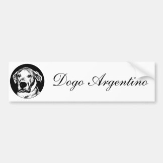 Pegatina Para Coche Bumpersticker del argentino de Dogo