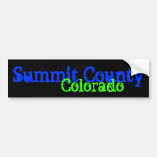 Pegatina Para Coche Bumpersticker del Condado de la Cumbre