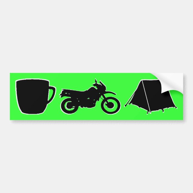 Pegatina Para Coche Bumpersticker del dualsport de KLR (Frente)