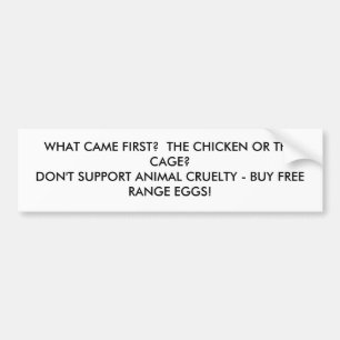 Pegatina Para Coche bumpersticker del pollo o de la jaula