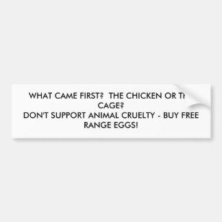 Pegatina Para Coche bumpersticker del pollo o de la jaula