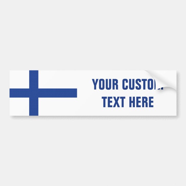 Pegatina Para Coche Bumpersticker finlandés del personalizado de la (Frente)