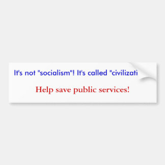 Pegatina Para Coche Bumpersticker progresivo