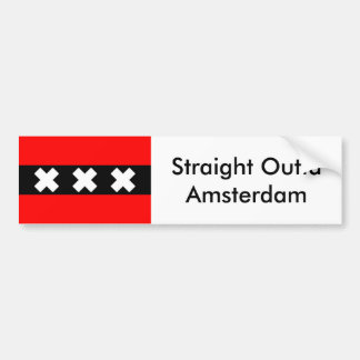 Pegatina Para Coche Bumpersticker recto de Outta Amsterdam