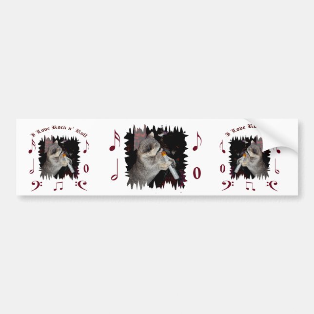 Pegatina Para Coche bumpersticker rock2 (Frente)