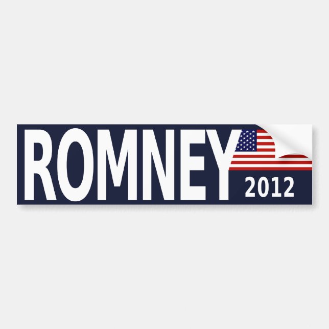 Pegatina Para Coche bumpersticker_romney_2012 (Frente)