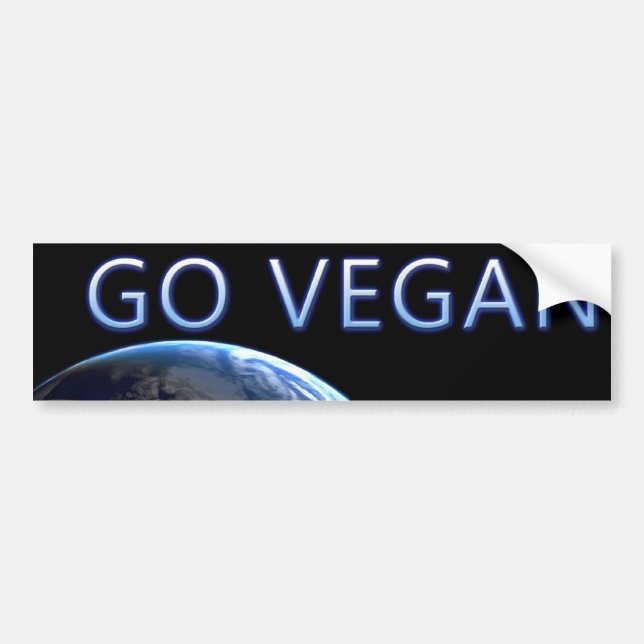 Pegatina Para Coche bumpersticker-VEGAN4 (Frente)