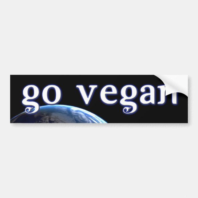 Pegatina Para Coche bumpersticker-VEGAN5 (Frente)