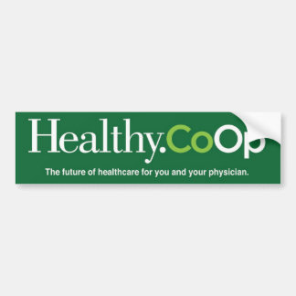 Pegatina Para Coche Bumpersticker verde de Healthy.Coop