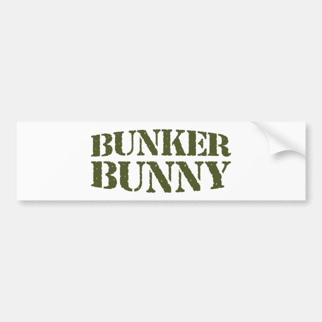 PEGATINA PARA COCHE BUNKER BUNNY (Frente)
