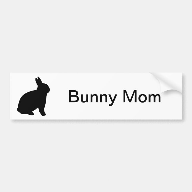 Pegatina Para Coche Bunny Mom Bumper Sticker (Frente)