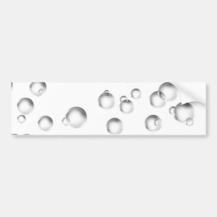 Pegatina Para Coche Burbujas en blanco y negro