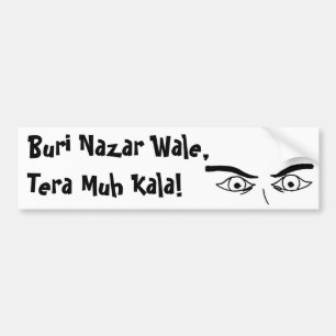 Pegatina Para Coche ¡Buri Nazar Wale, Muh Tera Kala!
