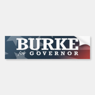 PEGATINA PARA COCHE BURKE PARA EL GOBERNADOR 2014