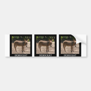 Pegatina Para Coche Burro Democratic
