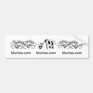 Pegatina Para Coche burros y elefante en blurtso.com