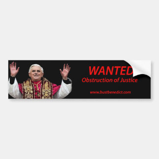 Pegatina Para Coche Busto Benedicto:  Querido para la obstrucción a la