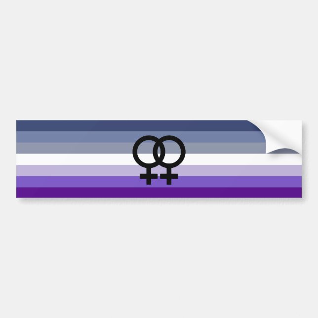 Pegatina Para Coche Butch Lesbian Bumper Sticker (Frente)