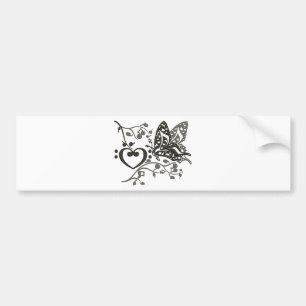 Pegatina Para Coche Butterfly_Notes