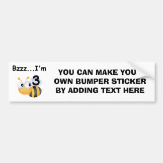 Pegatina Para Coche Buzz Bumblebee camisetas de tercer cumpleaños y re