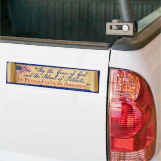 Pegatina Para Coche By the Grace of God I'm an American Bumper Sticker
