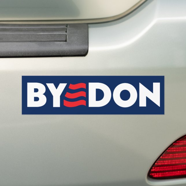Pegatina Para Coche ByeDon 2024 Bye Don Anti-Trump (en coche)