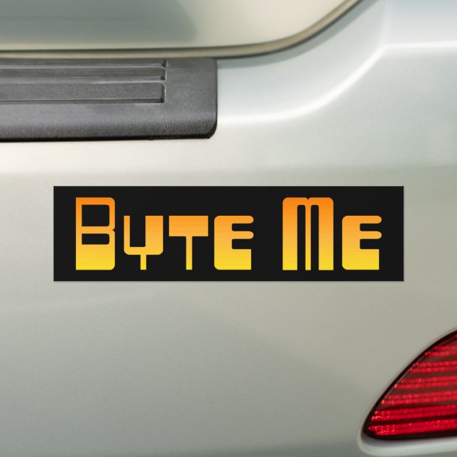 Pegatina Para Coche Byte me Bumper Sticker (en coche)