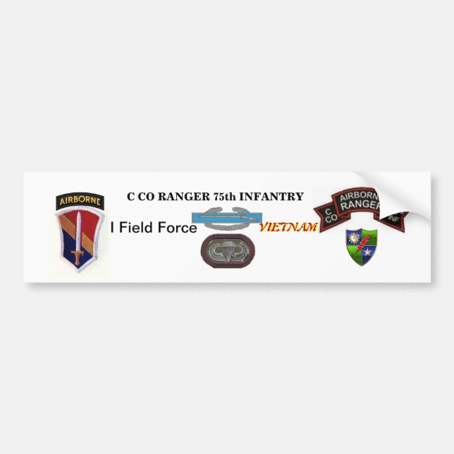 Pegatina Para Coche C Empresa RANGERS Vietnam Parachoque Stiker (Frente)
