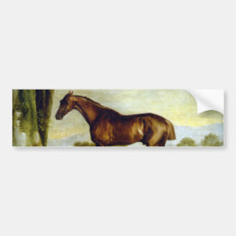 Pegatina Para Coche Caballo de castaño en un paisaje (George Stubbs)