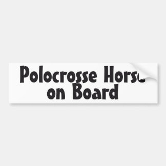 Pegatina Para Coche Caballo de Polocrosse a bordo