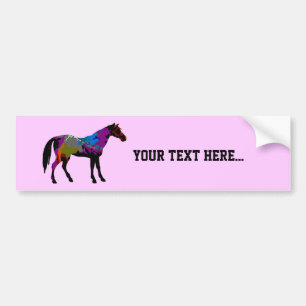 Pegatina Para Coche Caballo de raza personalizado