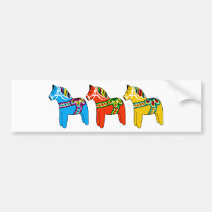 Pegatina Para Coche Caballos de Dala del sueco