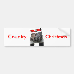 Pegatina Para Coche Caballos de País navidades