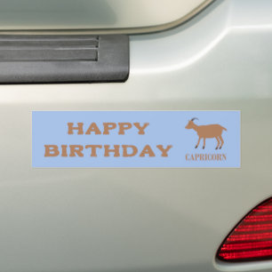 Pegatina Para Coche Cabra Personalizada Signo Estelar Capricornio