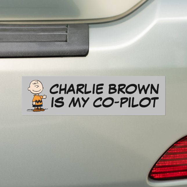 Pegatina Para Coche Cacahuetes | Charlie Brown (en coche)