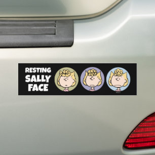 Pegatina Para Coche Cacahuetes   Rostros de Sally