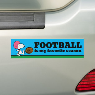 Pegatina Para Coche Cacahuetes   Snoopy Football Kicker