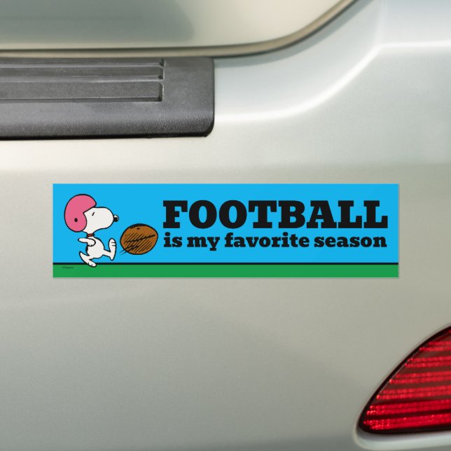 Pegatina Para Coche Cacahuetes | Snoopy Football Kicker (en coche)
